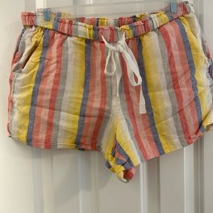 Loft striped shorts with pockets